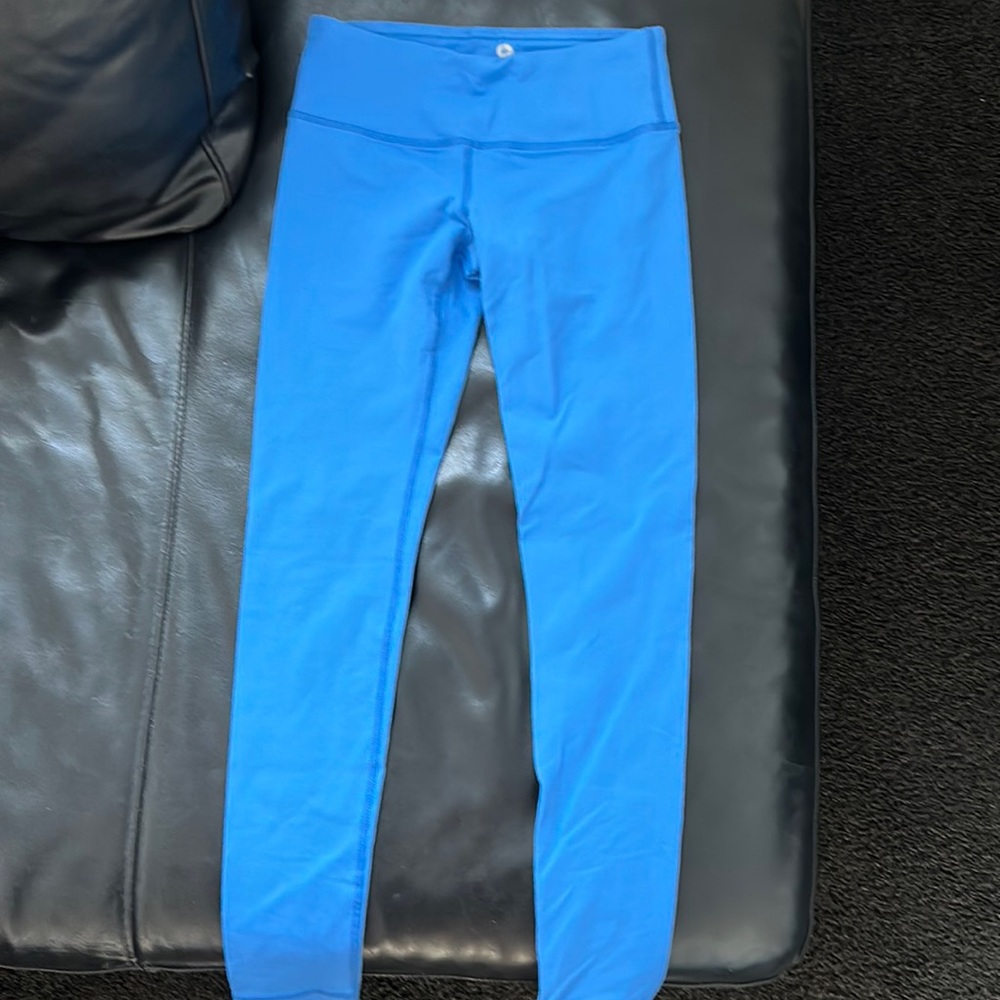 Medium Blue Ankle Length Leggings 90 Degrees EUC